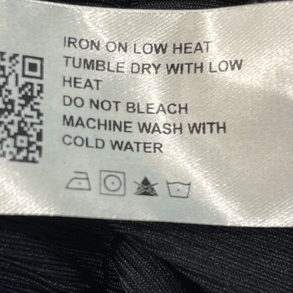 Cider Black Rib Slinky Wide Leg Palazzo Pants 2XL Pull On Elastic Waist Pockets - Picture 12 of 12